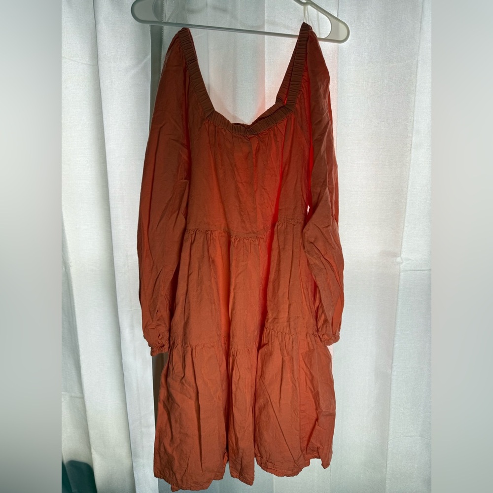 Universal Thread Long Sleeve Orange Dress